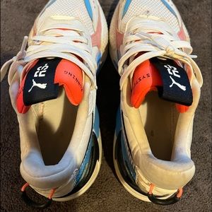 Puma RS-X Blue Orange Beige, Size: 7, used/worn once